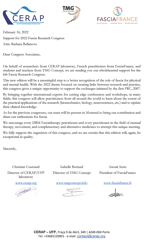 Letter of Support CERAP